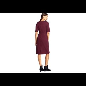 lands end ponte knit sheath dress